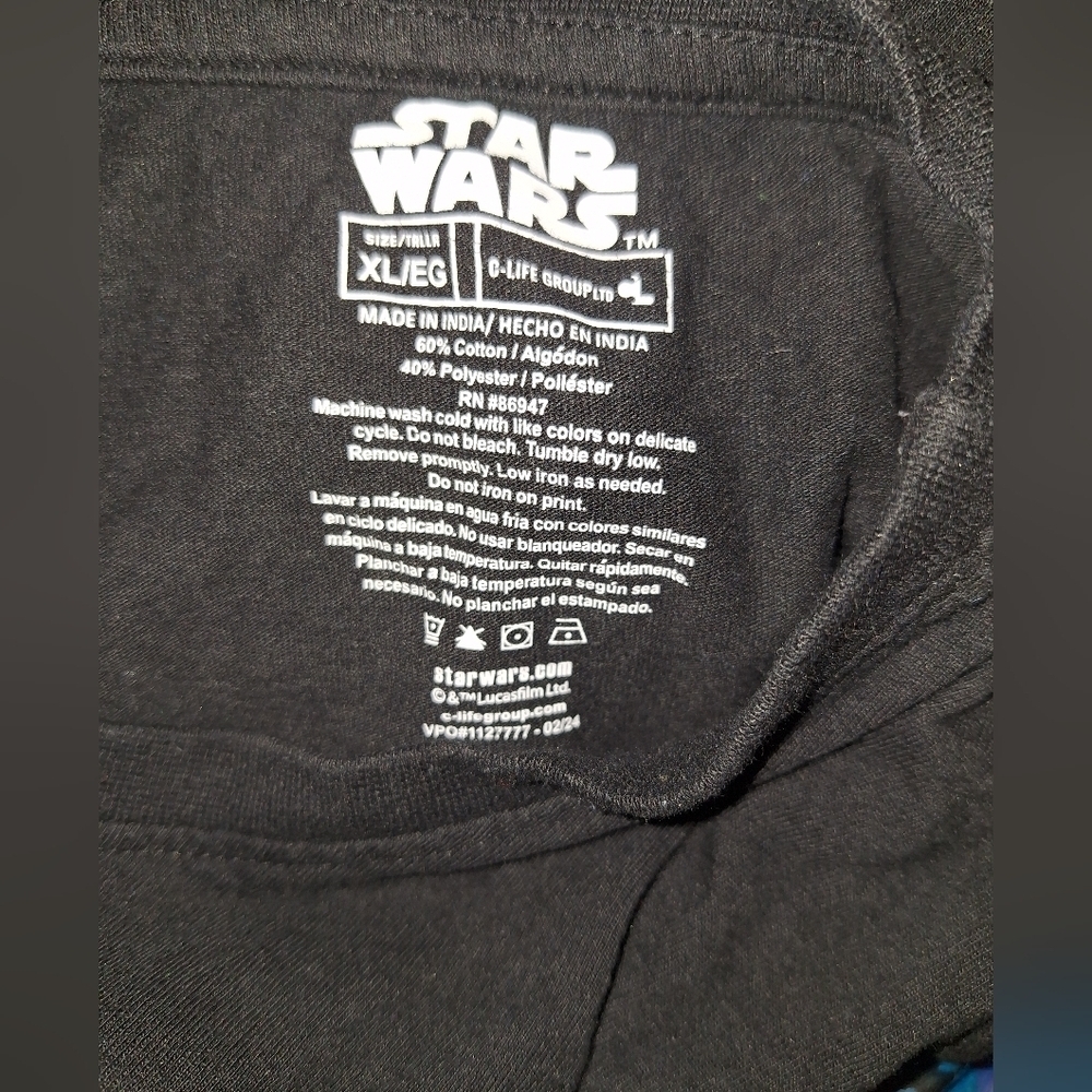 Star Wars Black and White Men's Shirt - Picture 4 of 4